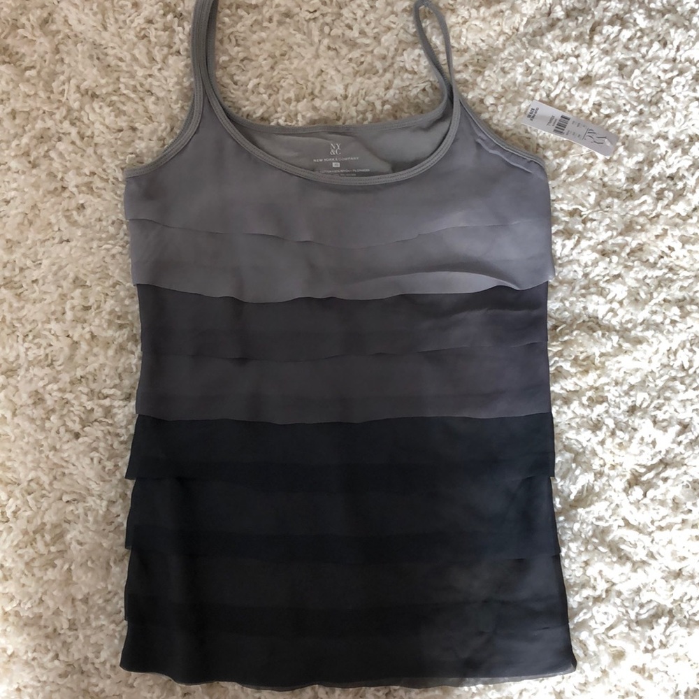 New York & Company ruffled tank